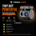 TorqueVanta MINI 3 2K Wi-Fi Dash Camera with Voice Control & Night Vision