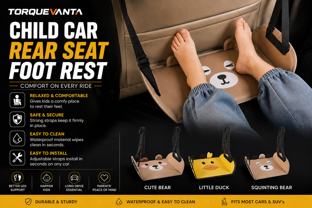 Kids’ Car Seat Footrest – Adjustable Travel Foot Support