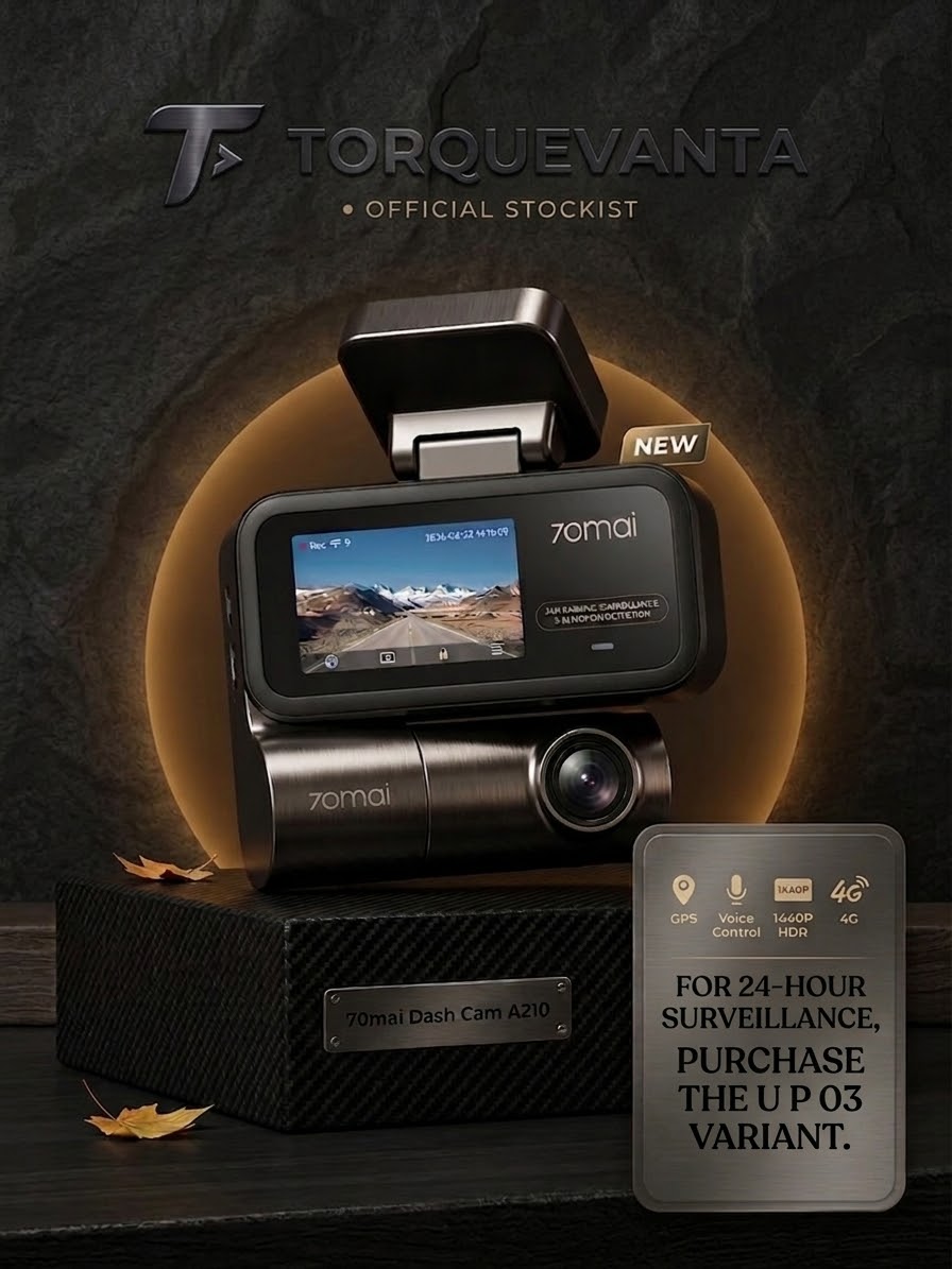 70mai A210 Premium Dash Cam – 1080P HDR Front & Rear, GPS, Wi-Fi 6 & Super Night Vision