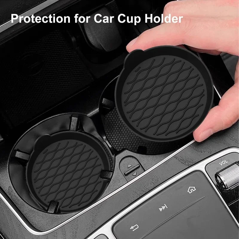 TorqueVanta Silicone Car Cup Holder Coasters – Non-Slip & Easy Clean