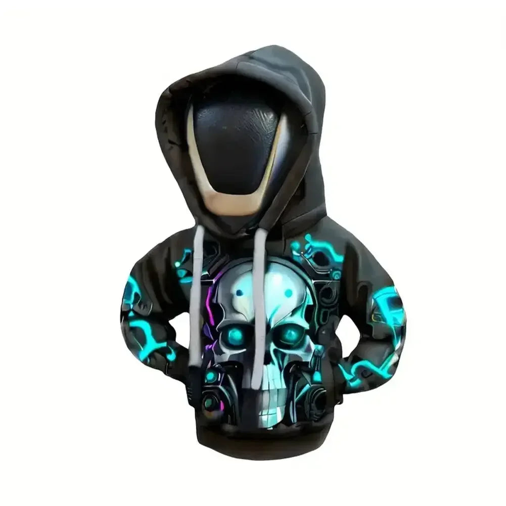 TorqueVanta Mini Gear Shift Hoodie – Fun Universal Car Shifter Cover