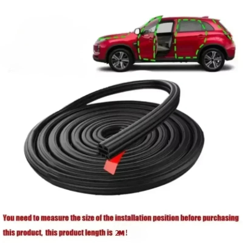 TorqueVanta 3-Layer Car Door Seal Strip – Noise & Weather Protection