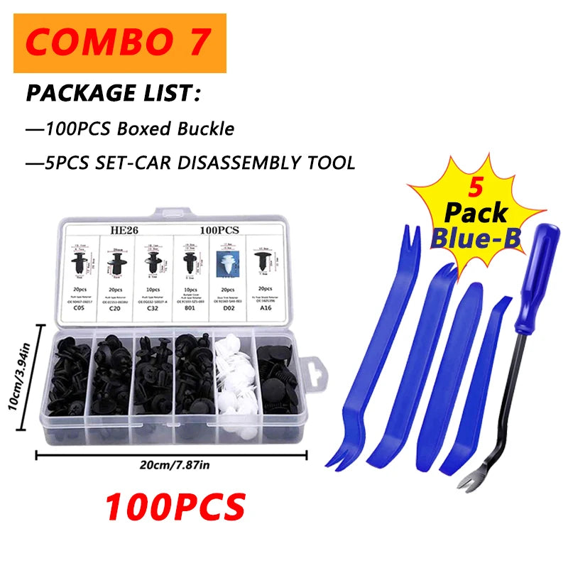 TorqueVanta ProTrim Automotive Trim Removal Tool Kit – Panel, Dash & Fastener Removal Set