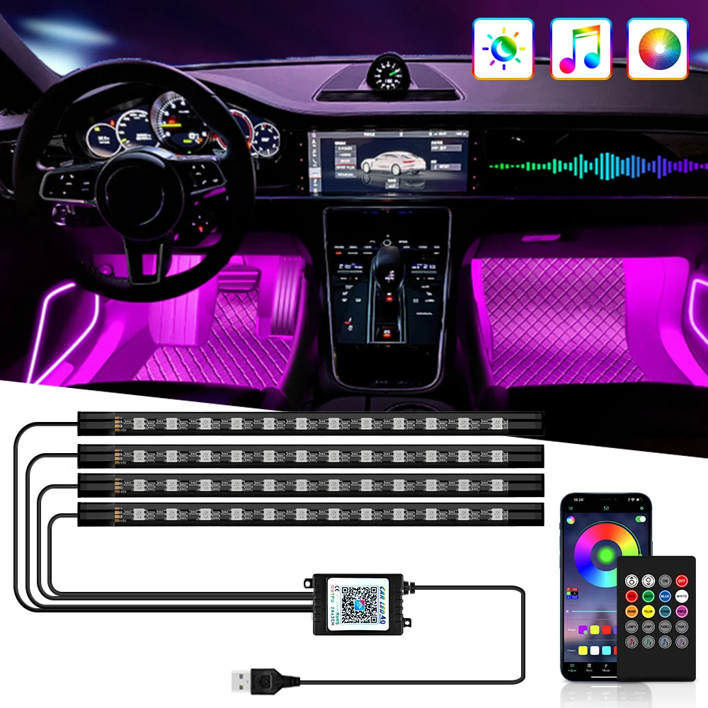 TorqueVanta Smart RGB Interior Lights