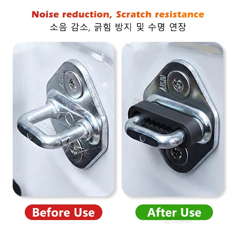 TorqueVanta Car Door Shock Absorber Pads – Noise & Vibration Reducing Door Buffers