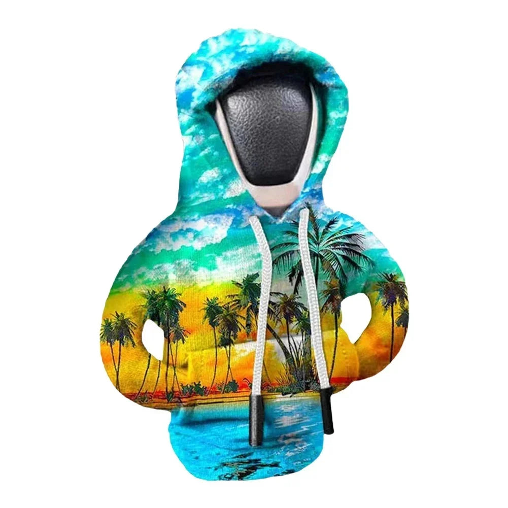 TorqueVanta Mini Gear Shift Hoodie – Fun Universal Car Shifter Cover
