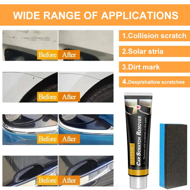 TorqueVanta Car Scratch & Swirl Repair Polish Kit – Paint Care with Sponge Applicators