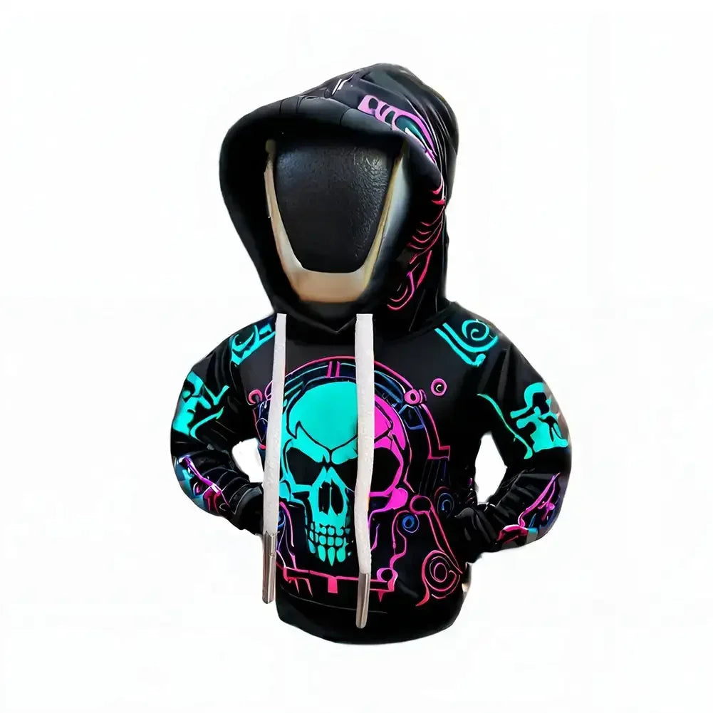 TorqueVanta Mini Gear Shift Hoodie – Fun Universal Car Shifter Cover