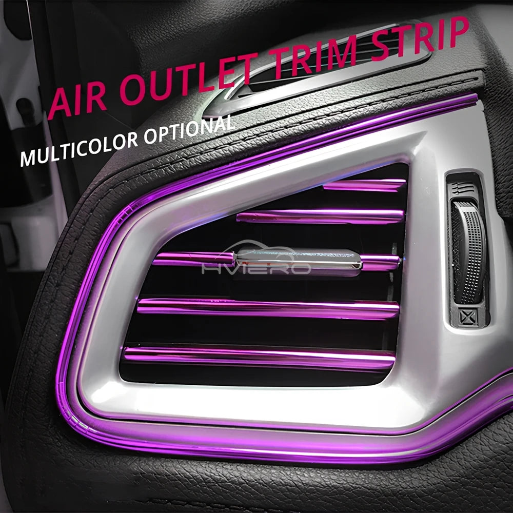 TorqueVanta 10-Piece Car Air Vent Trim Strips – Interior Styling Upgrade