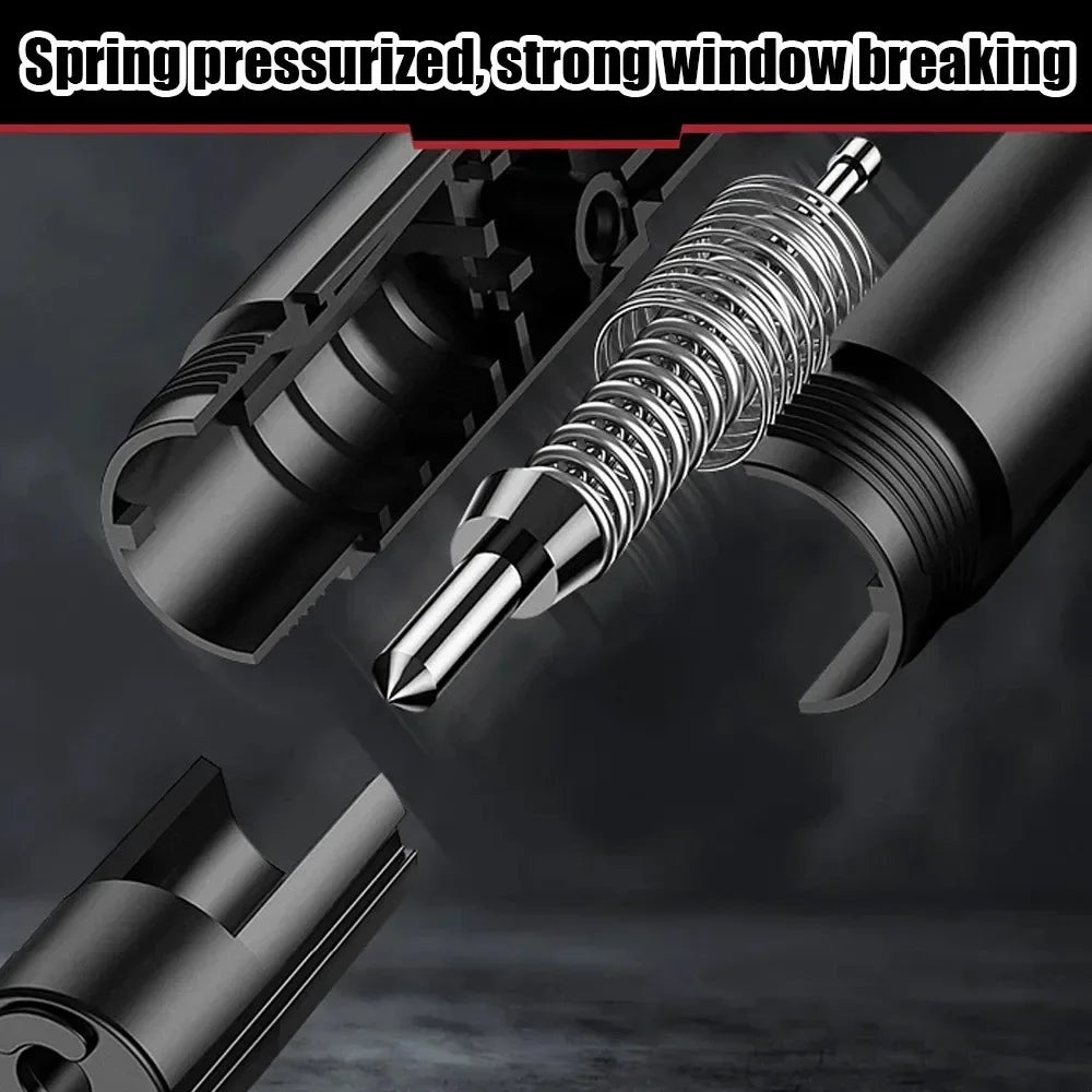 TorqueVanta 2-in-1 Car Emergency Escape Tool – Window Breaker & Seat Belt Cutter