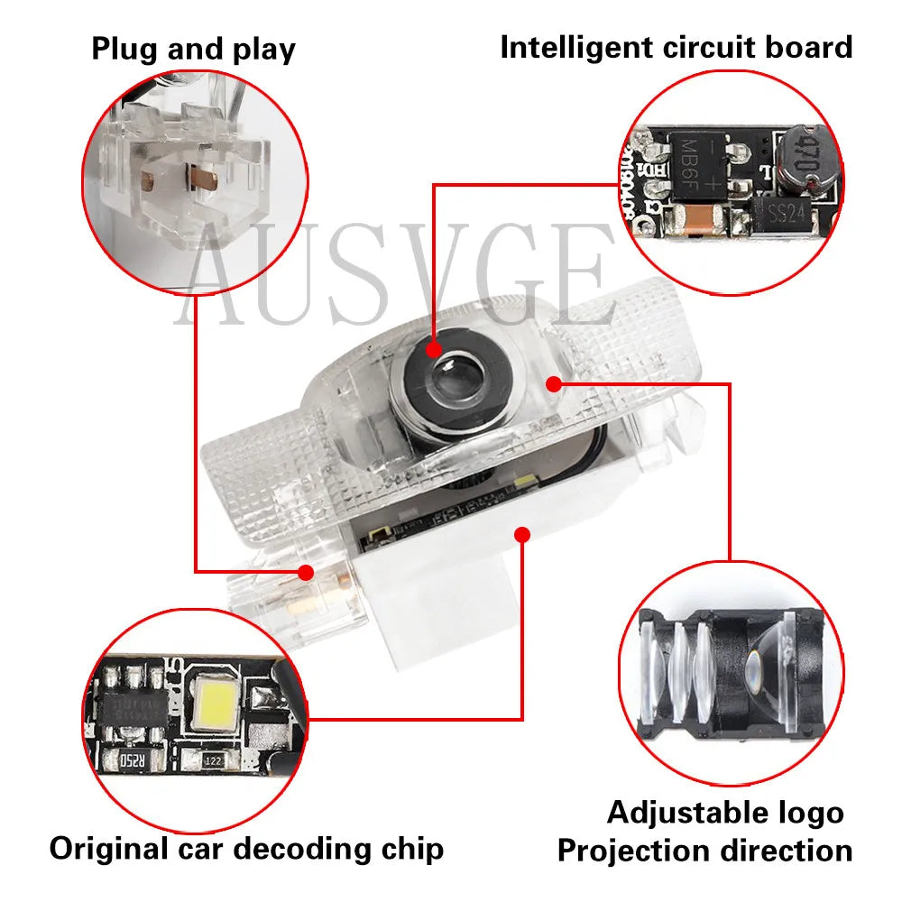 TorqueVanta LED Door Welcome Lights for Lexus – Ghost Shadow Projector