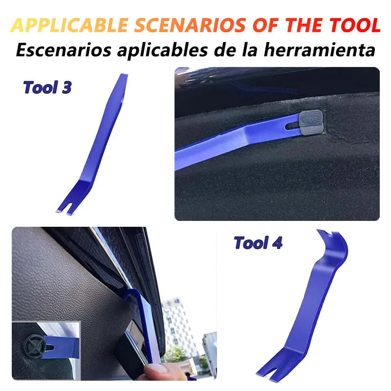 TorqueVanta ProTrim Automotive Trim Removal Tool Kit – Panel, Dash & Fastener Removal Set