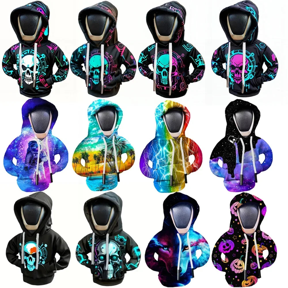 TorqueVanta Mini Gear Shift Hoodie – Fun Universal Car Shifter Cover