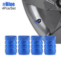 TorqueVanta Aluminum Tire Valve Stem Caps – Universal Car Wheel Valve Covers with Rubber Seals