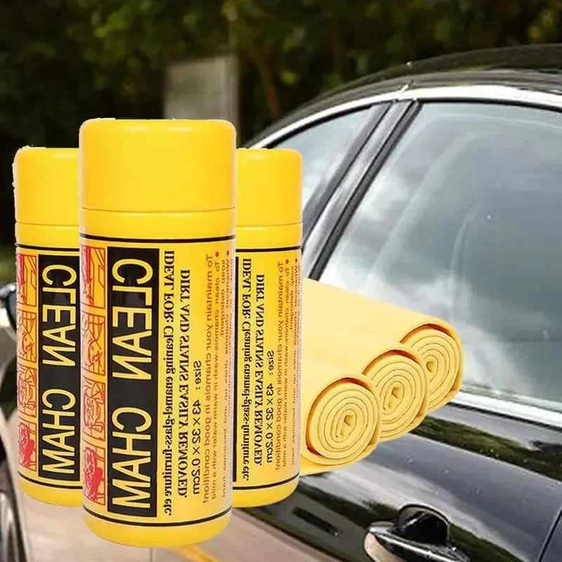 TorqueVanta Quick-Dry PVA Chamois Car Towel – Super Absorbent, Reusable & Scratch-Safe