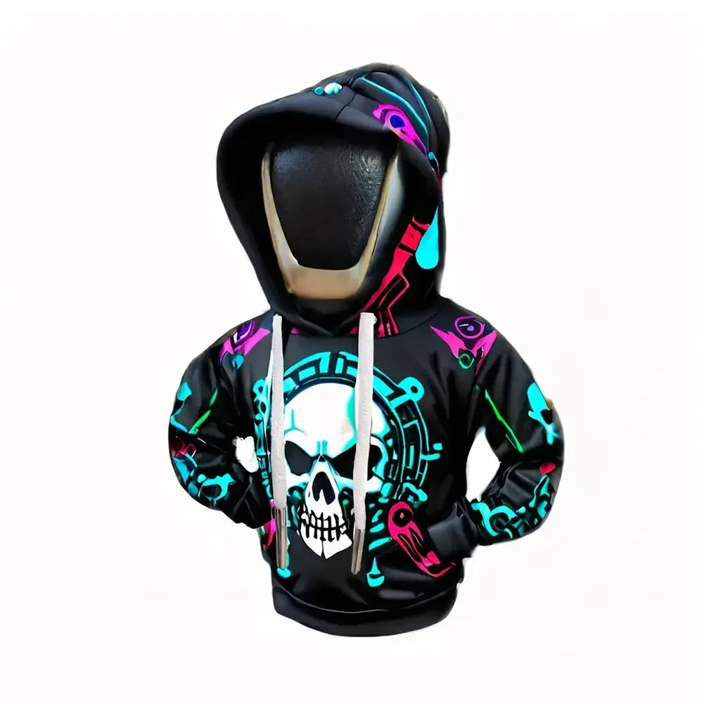 TorqueVanta Mini Gear Shift Hoodie – Fun Universal Car Shifter Cover
