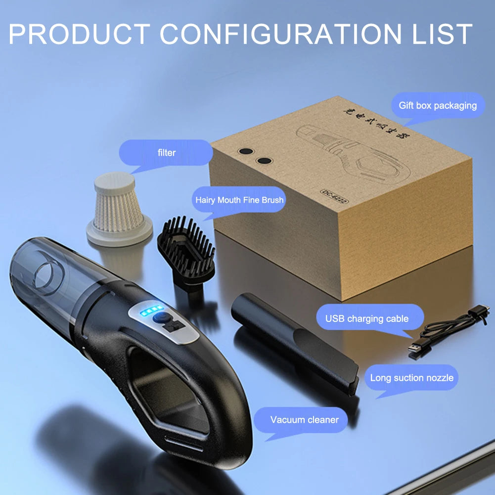 TorqueVanta Cordless Car Vacuum