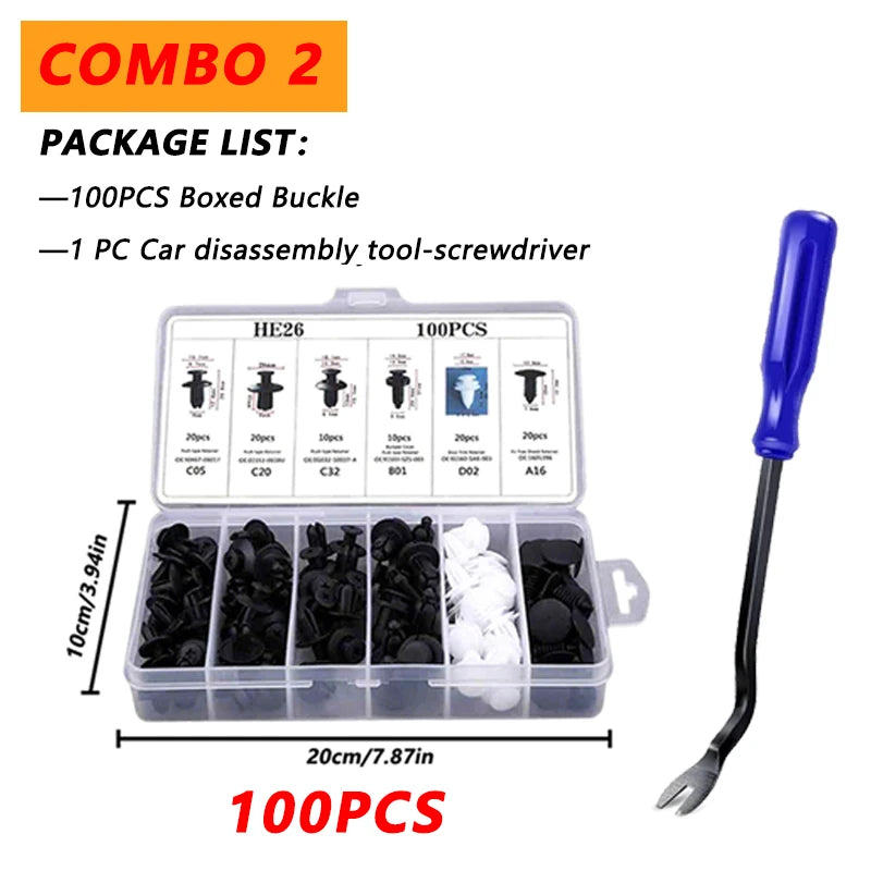 TorqueVanta ProTrim Automotive Trim Removal Tool Kit – Panel, Dash & Fastener Removal Set