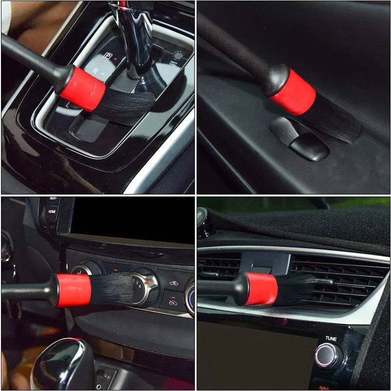 TorqueVanta 5-Piece Car Detailing Brush Set – Interior & Exterior Cleaning Brushes