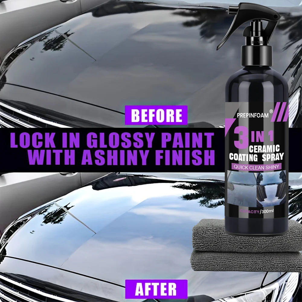 TorqueVanta Ceramic Shield – Nano Ceramic Spray Coating for Cars | Hydrophobic Paint Protection & High-Gloss Finish