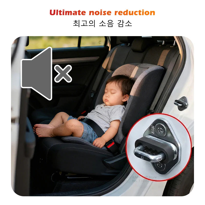 TorqueVanta Car Door Shock Absorber Pads – Noise & Vibration Reducing Door Buffers