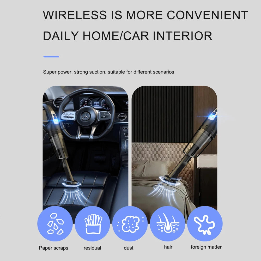 TorqueVanta Cordless Car Vacuum