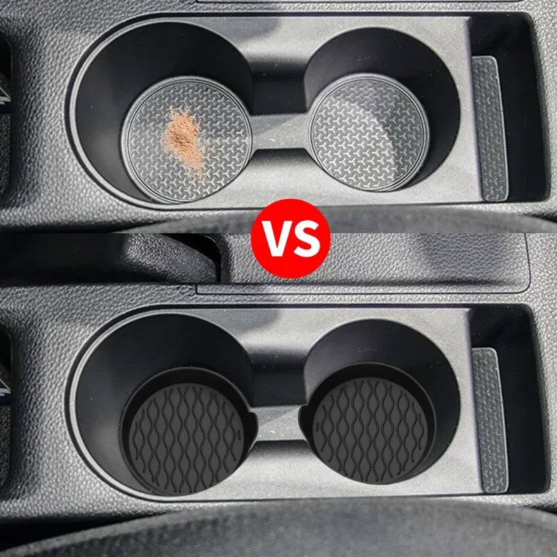TorqueVanta Silicone Car Cup Holder Coasters – Non-Slip & Easy Clean