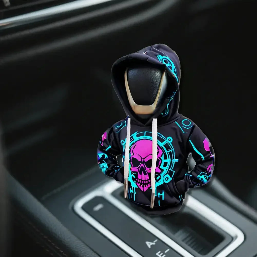 TorqueVanta Mini Gear Shift Hoodie – Fun Universal Car Shifter Cover