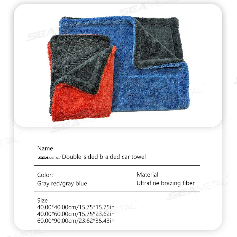 TorqueVanta Ultra-Absorbent Car Drying Towel – 1200 GSM Heavy-Duty Microfiber
