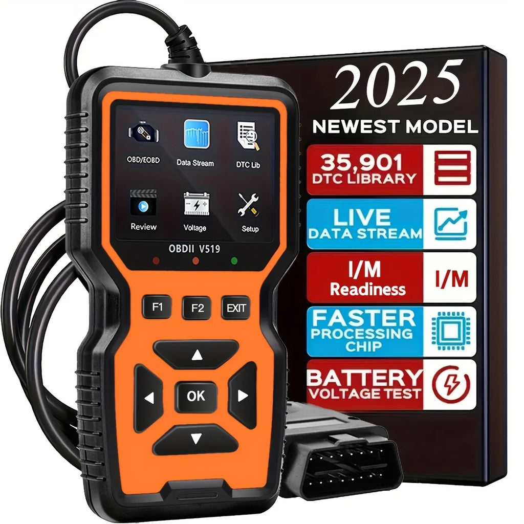TorqueVanta OBD2 Car Diagnostic Scanner – Check Engine Code Reader with Live Data & Battery Test