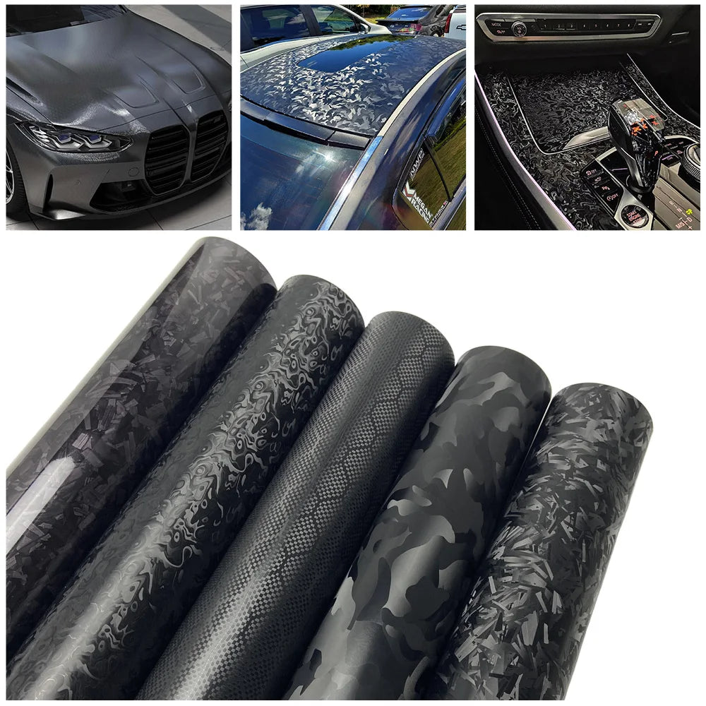 TorqueVanta Automotive Carbon Fiber Vinyl Wrap Film – DIY Interior & Exterior Trim