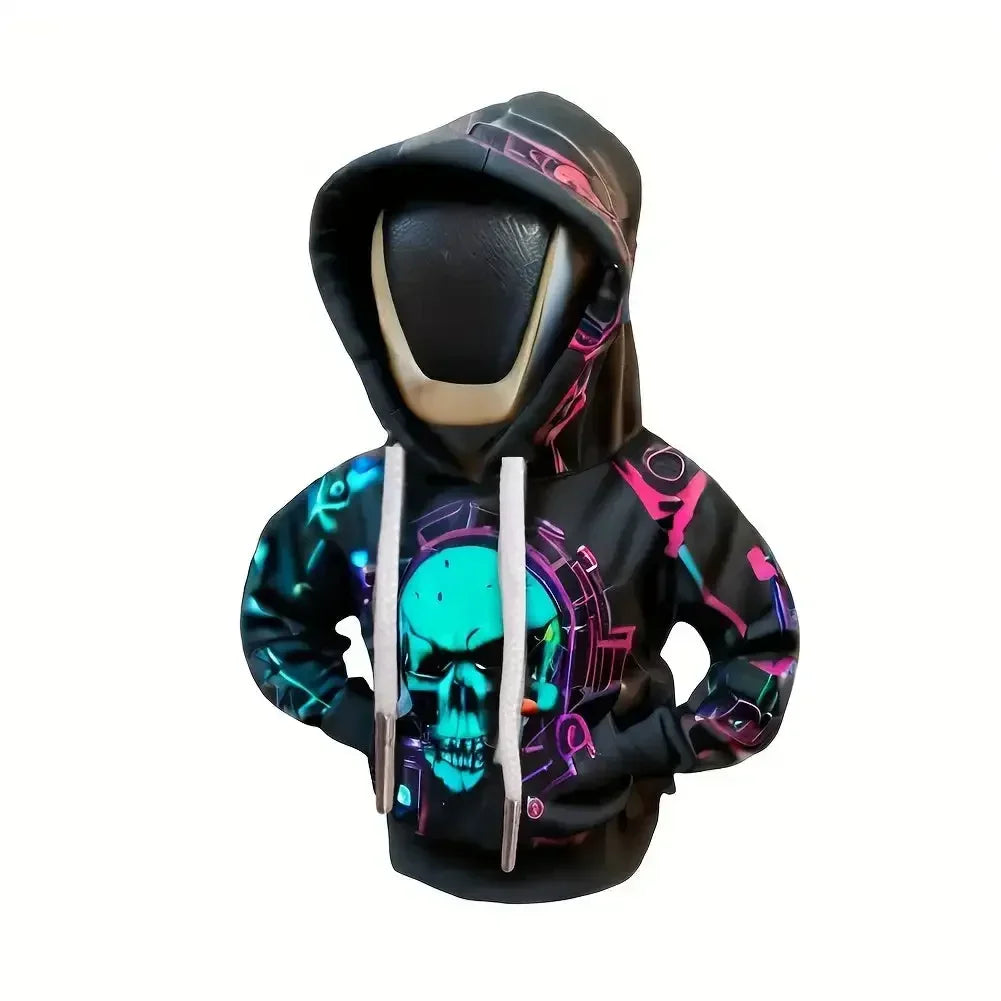 TorqueVanta Mini Gear Shift Hoodie – Fun Universal Car Shifter Cover