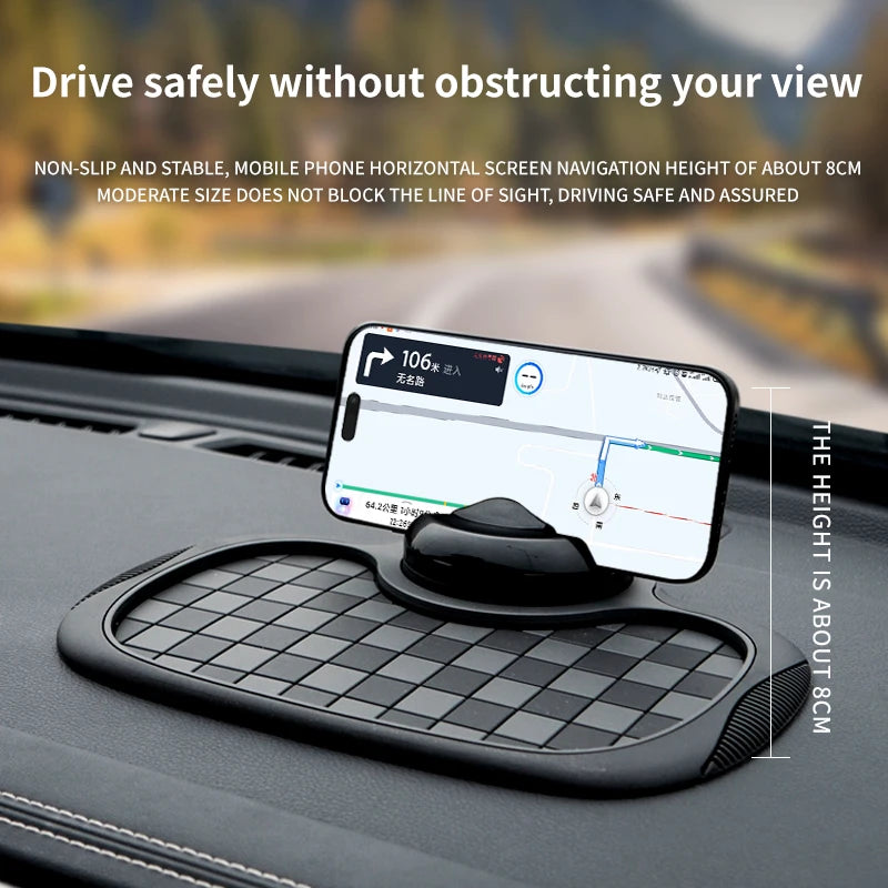 TorqueVanta Dashboard Grip Mat & Phone Holder
