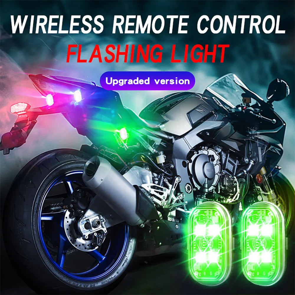 TorqueVanta 8-Color Car Interior Ambient LED Lights – Wireless Remote Control