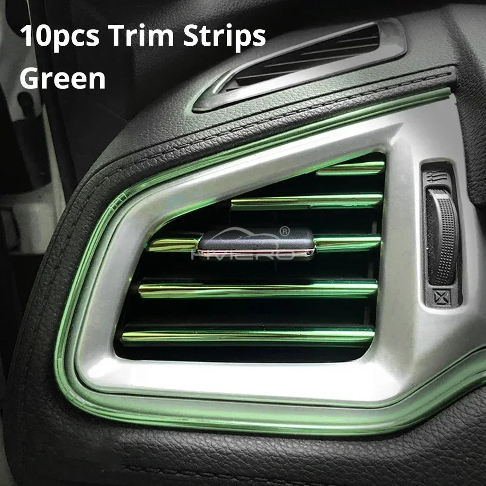 TorqueVanta 10-Piece Car Air Vent Trim Strips – Interior Styling Upgrade