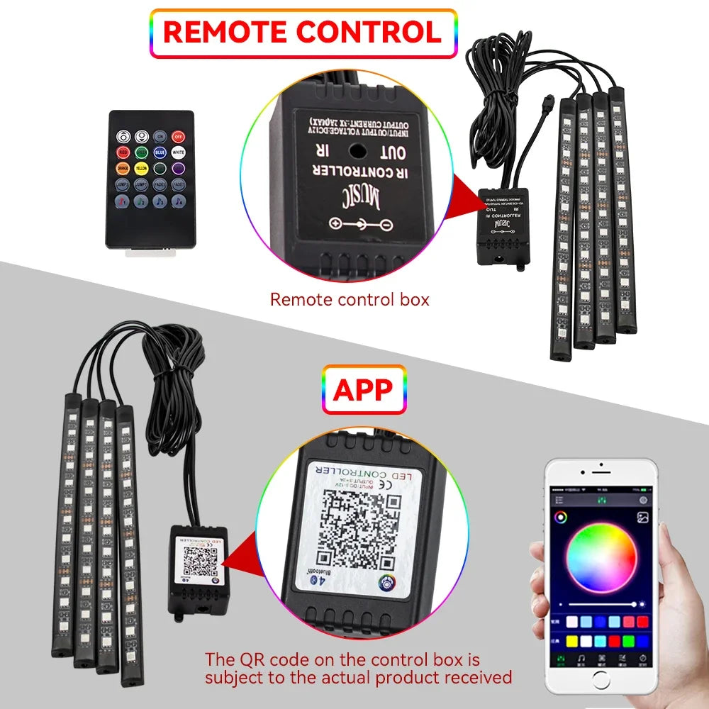 TorqueVanta Smart RGB Interior Lights