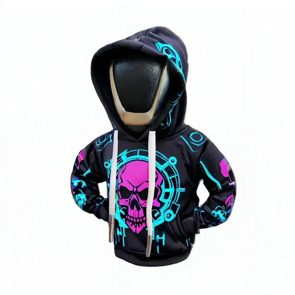 TorqueVanta Mini Gear Shift Hoodie – Fun Universal Car Shifter Cover