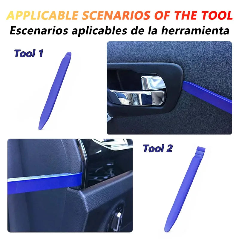 TorqueVanta ProTrim Automotive Trim Removal Tool Kit – Panel, Dash & Fastener Removal Set