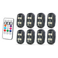 TorqueVanta 8-Color Car Interior Ambient LED Lights – Wireless Remote Control