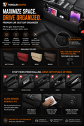 TorqueVanta Premium Car Seat Gap Organizer